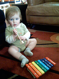 Baby making music