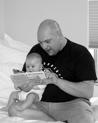 Dad reading