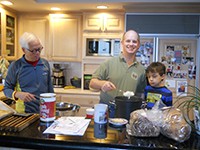 Terrill with his son Eric and grandson Eric Jr. 
