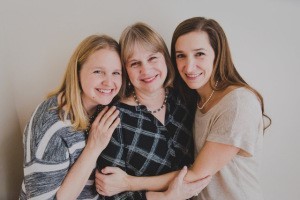 Deb with her daughters