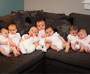 Newborn group on the sofa
